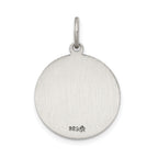 Sterling Silver 925 Our Lady of Loreto Antiqued Pendant Elegant Themed Charm