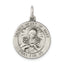 Sterling Silver Antiqued Sacred Heart of Mary Medal