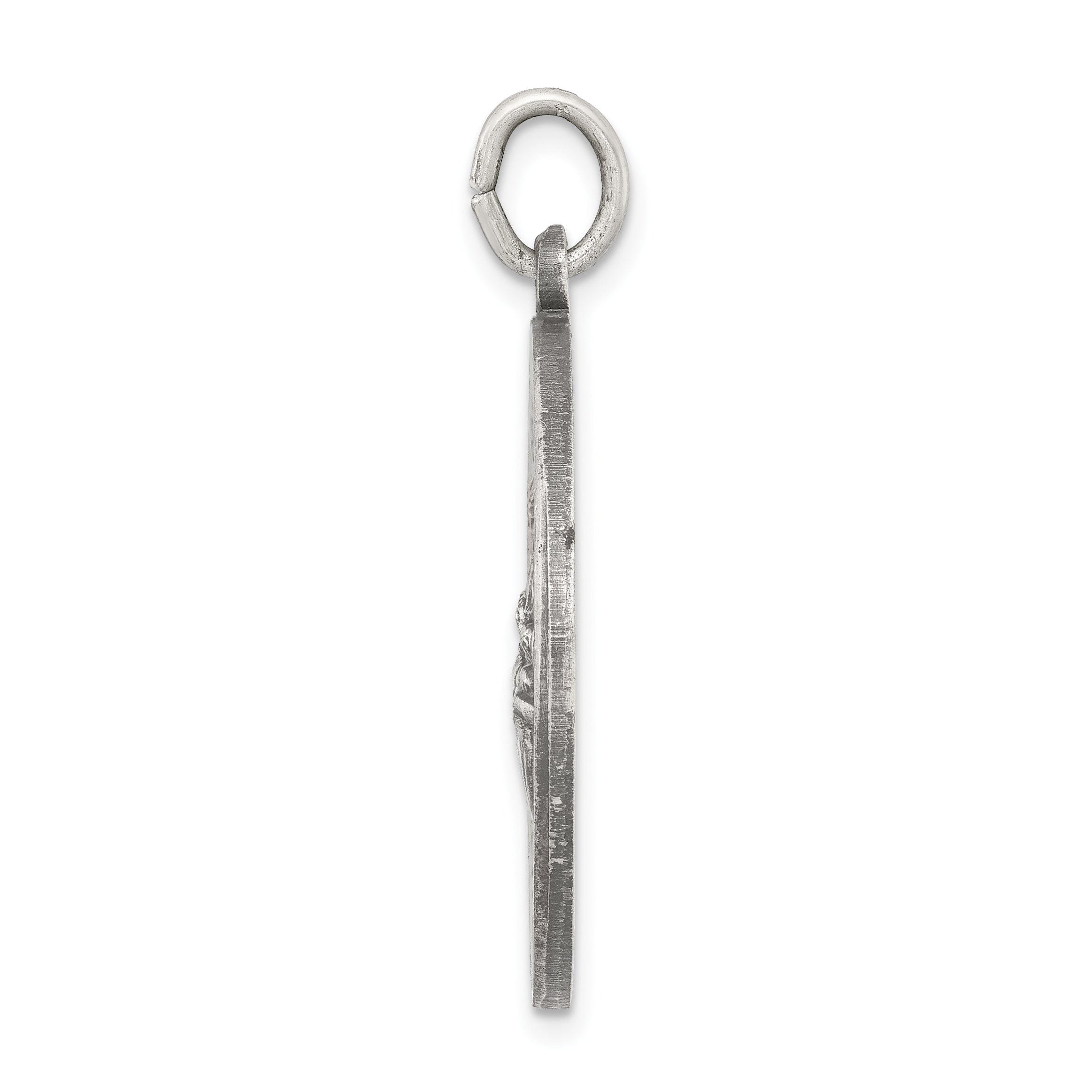 Sterling Silver 925 Antiqued Providencia Medal Pendant Vintage Charm Secondary image