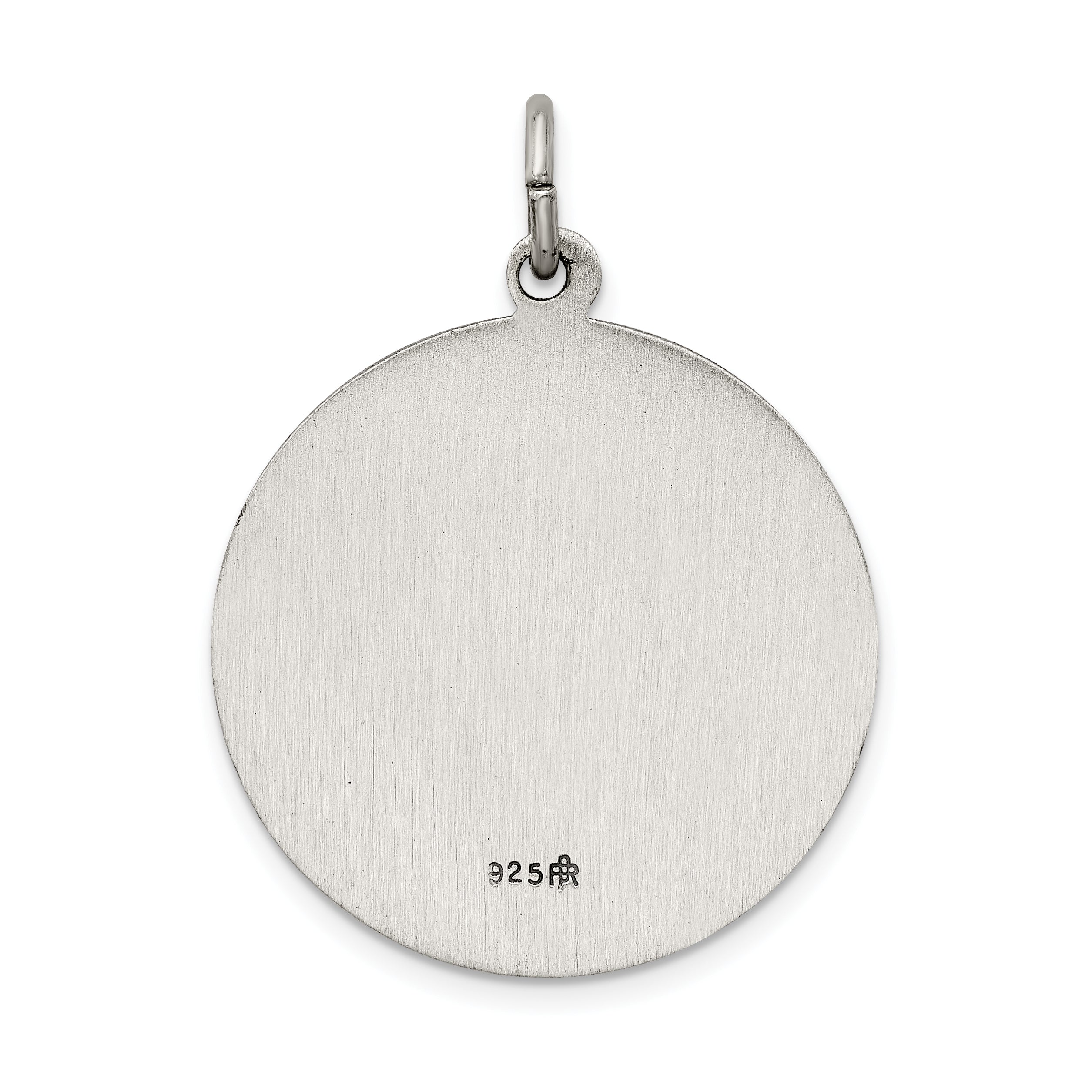 Sterling Silver 925 Antiqued Providencia Medal Pendant Vintage Charm