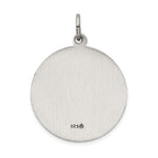 Sterling Silver 925 Antiqued Providencia Medal Pendant Vintage Charm