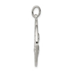 Sterling Silver 925 Queen Scapular Medal with Polished Palladium Finish
