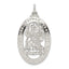 Sterling Silver Rhodium-plated Saint Christopher Medal