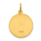 24k Gold-plated Sterling Silver Saint Christopher Medal Pendant Antiqued Elegance