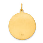 Gold-Plated Sterling Silver St. Christopher Medal Pendant Vintage Elegance