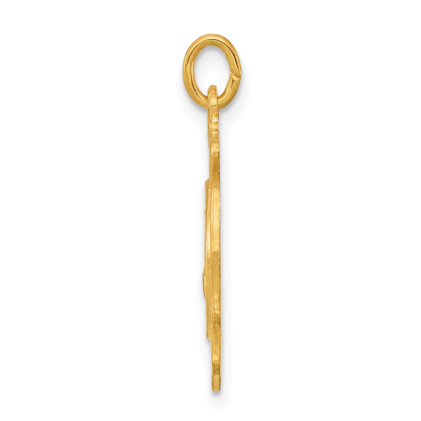 Gold-Plated Sterling Silver Fireman's Pendant with Polished Saint Florian Badge Secondary image
