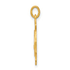 Gold-Plated Sterling Silver Fireman's Pendant with Polished Saint Florian Badge