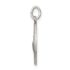 Sterling Silver 925 Saint Jude Medal Antiqued Solid Pendant