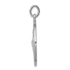Sterling Silver 925 Saint Jude Thaddeus Polished Medal Charm