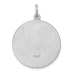 Sterling Silver 925 Saint Jude Thaddeus Polished Medal Charm