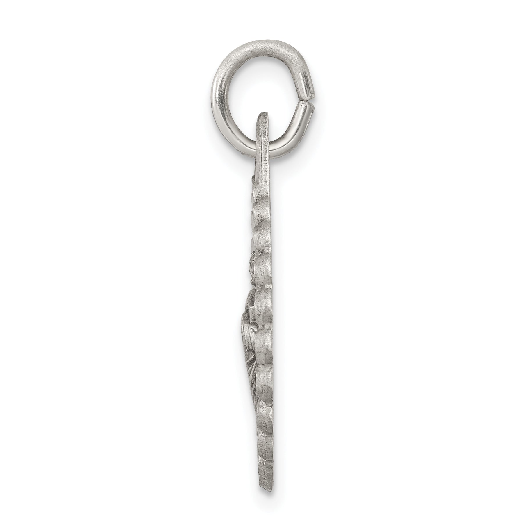 Sophia Jewelers Sterling Silver Antiqued Saint Jude Thaddeus Pendant Solid Vintage Charm Secondary image