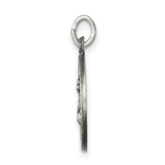 Sophia Jewelers Antiqued Sterling Silver Saint Lucy Medal Pendant