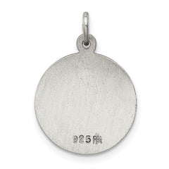 Sterling Silver Antiqued Saint Lucy Medal