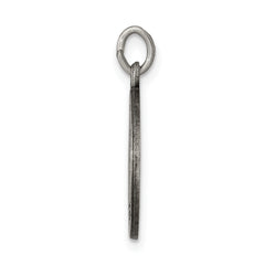 Sterling Silver 925 Saint Luke Medal Pendant with Antiqued Finish