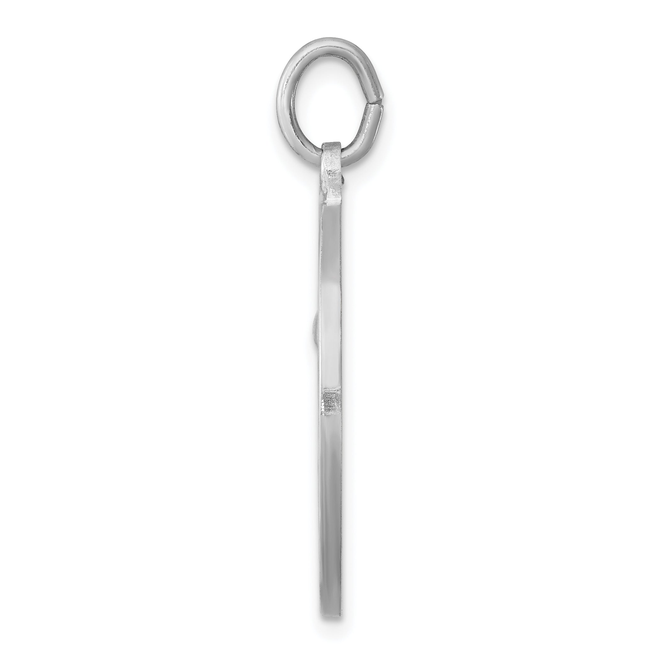 Sterling Silver Saint Anthony Medal with Polished Rhodium Finish Secondary image
