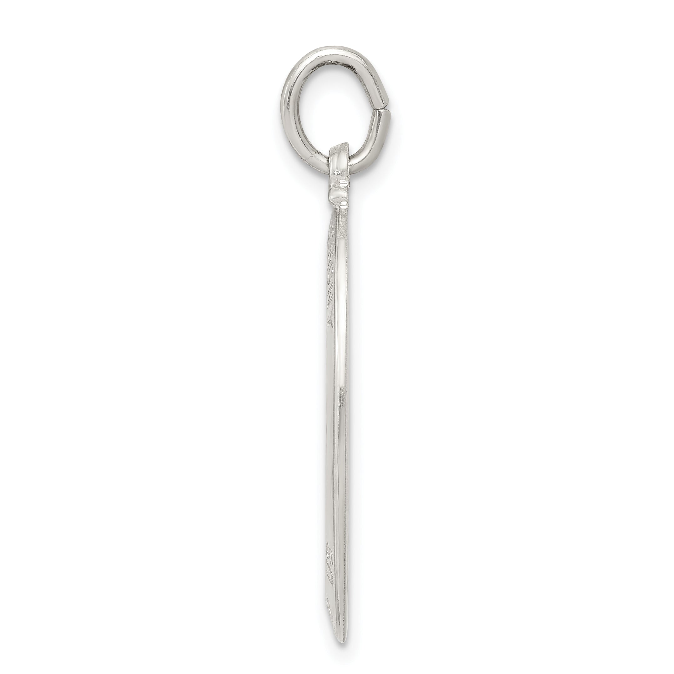 Sophia Jewelers Sterling Silver Saint Anthony Pendant with Polished Palladium Finish Secondary image