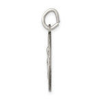 Sterling Silver 925 Saint Anne Medal Pendant Antique Finish Solid Design