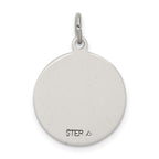 Sterling Silver 925 Antiqued Saint Anne Medal Pendant Solid Die Struck