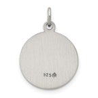 Sterling Silver 925 Saint Gerard Medal Engravable Antiqued Finish Pendant