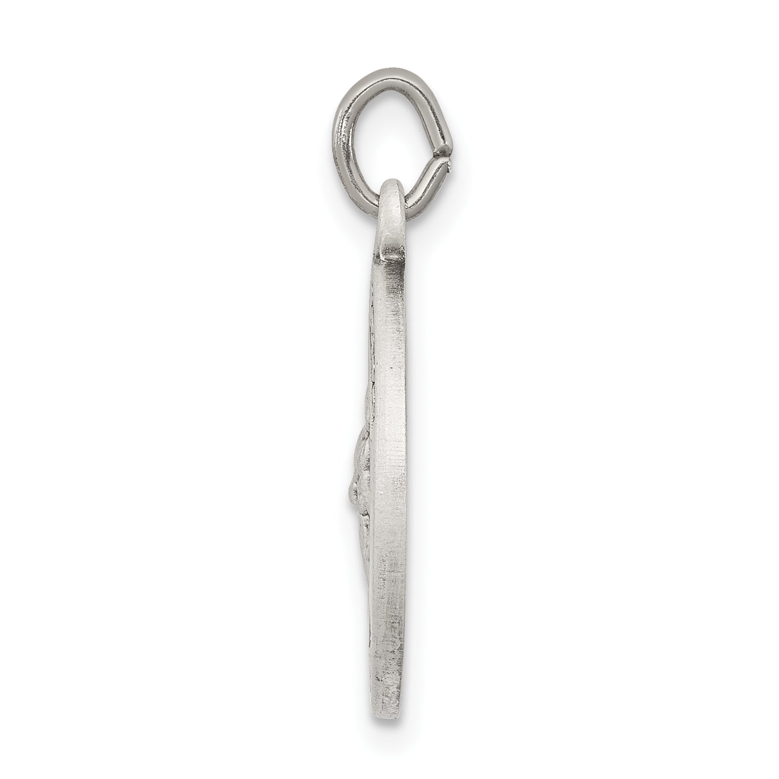 Sterling Silver 925 Antiqued St. Gerard Solid Pendant Vintage Charm Secondary image