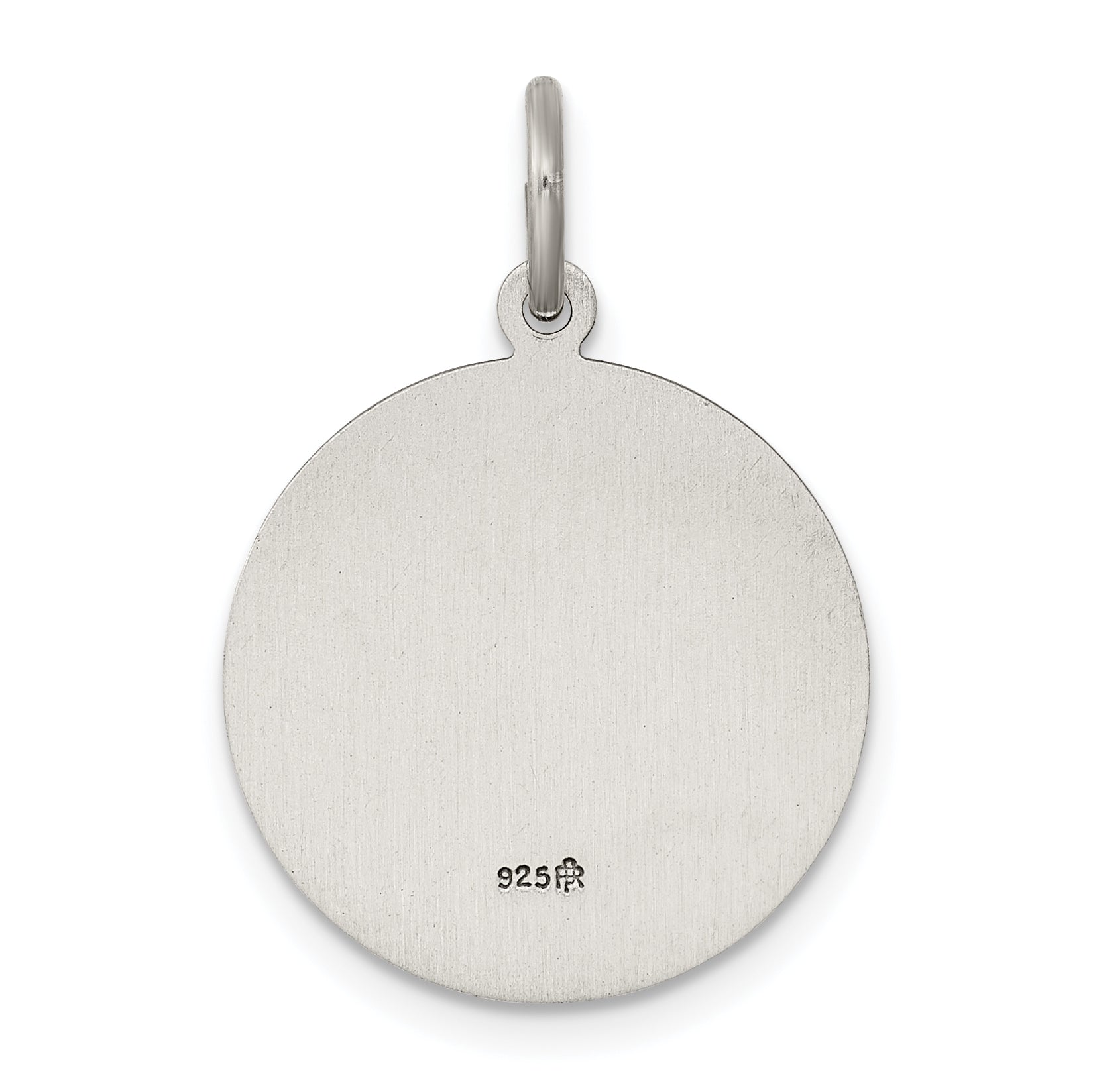 925 Sterling Silver Antiqued Saint John Pendant with Classic Themed Design