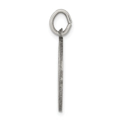 Sterling Silver 925 Saint John Baptist Medal Antiqued Finish Pendant