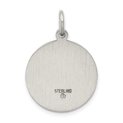 Sterling Silver 925 Antiqued Saint John the Baptist Medal Charm