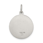 Sterling Silver 925 Saint Mark Medal Pendant Antiqued Finish