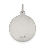 Sterling Silver 925 Saint Matthew Medal Pendant Antiqued Finish