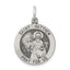 Sterling Silver Antiqued Saint Matthew Medal