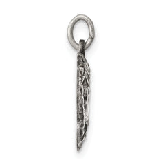 Sterling Silver 925 Antiqued Praying Hands Charm Elegant Vintage Style