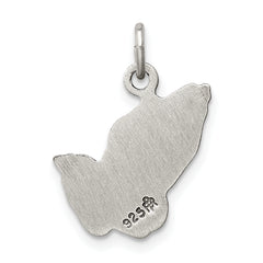 Sterling Silver 925 Antiqued Praying Hands Charm Elegant Vintage Style