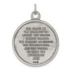 Sterling Silver 925 Praying Hands Pendant Antiqued Finish Vintage Style