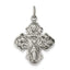 Sterling Silver Antiqued Reservible 4-way Medal