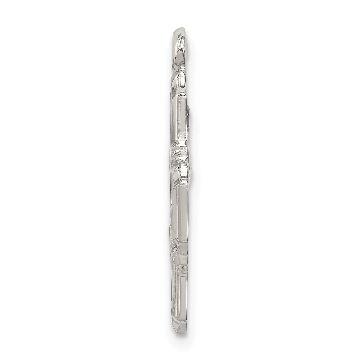 Sterling Silver 4-Way Medal Pendant with Polished Palladium Finish Secondary image