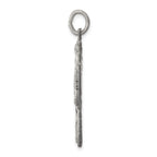 Antiqued Sterling Silver Reversible 4-Way Medal Pendant