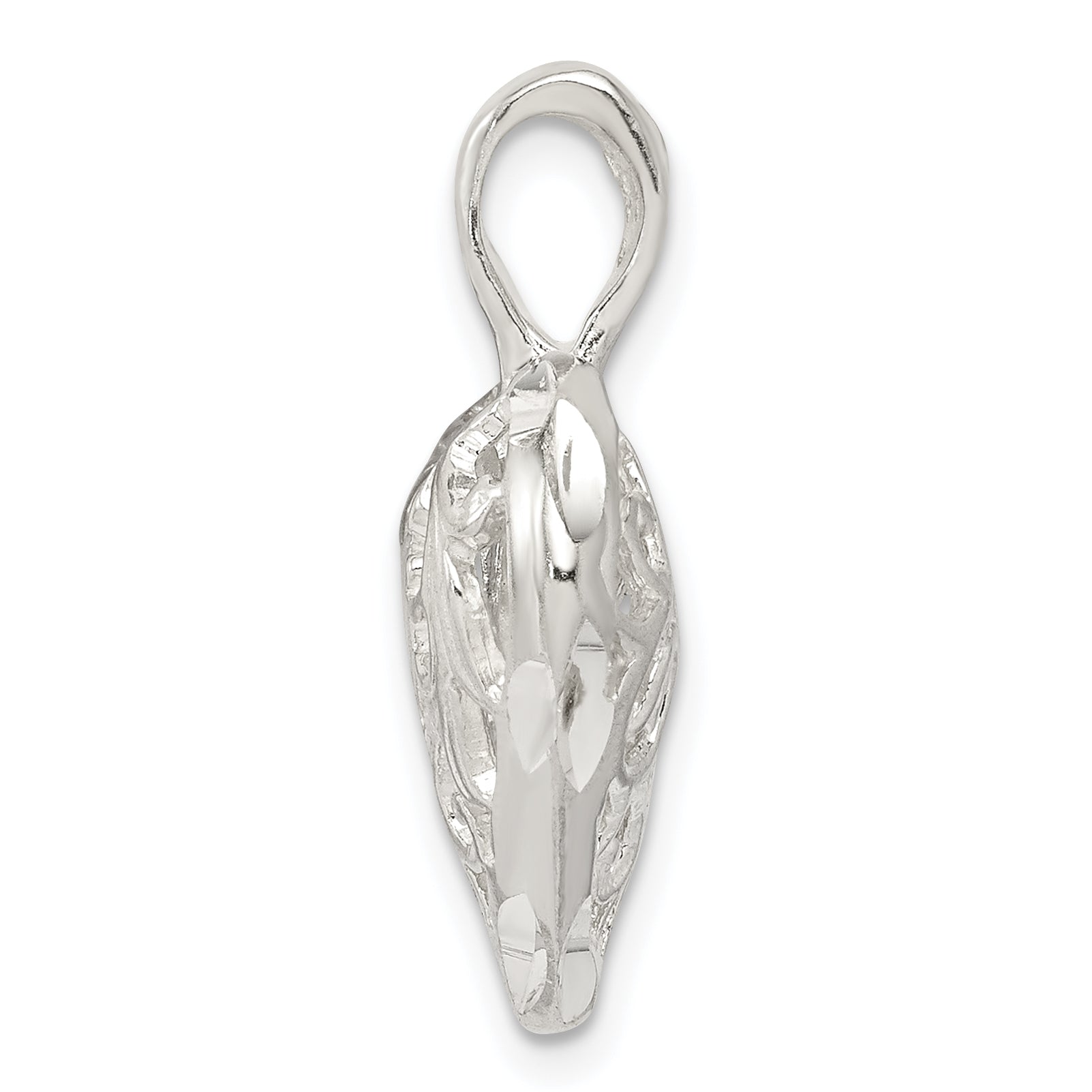 Sterling Silver Filigree Heart Pendant Secondary image