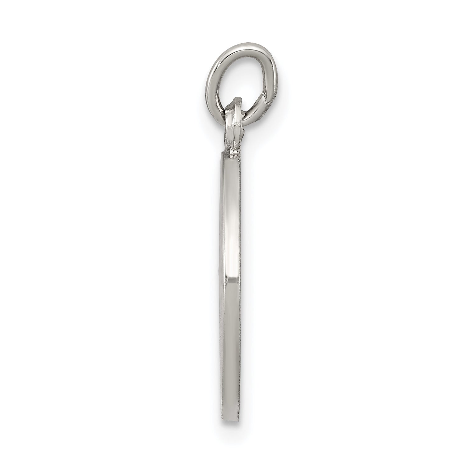 Sterling Silver 925 Holy Communion Medal with Polished Palladium Charm
