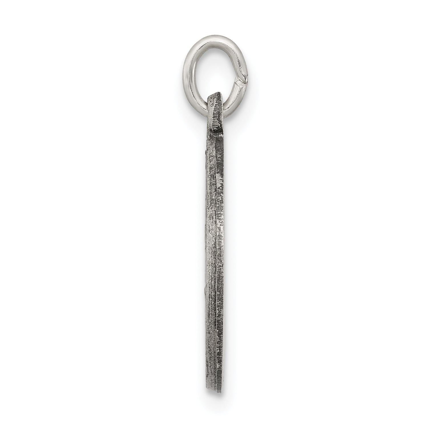 Sterling Silver 925 Antiqued Communion Medal Pendant by Sophia Jewelers