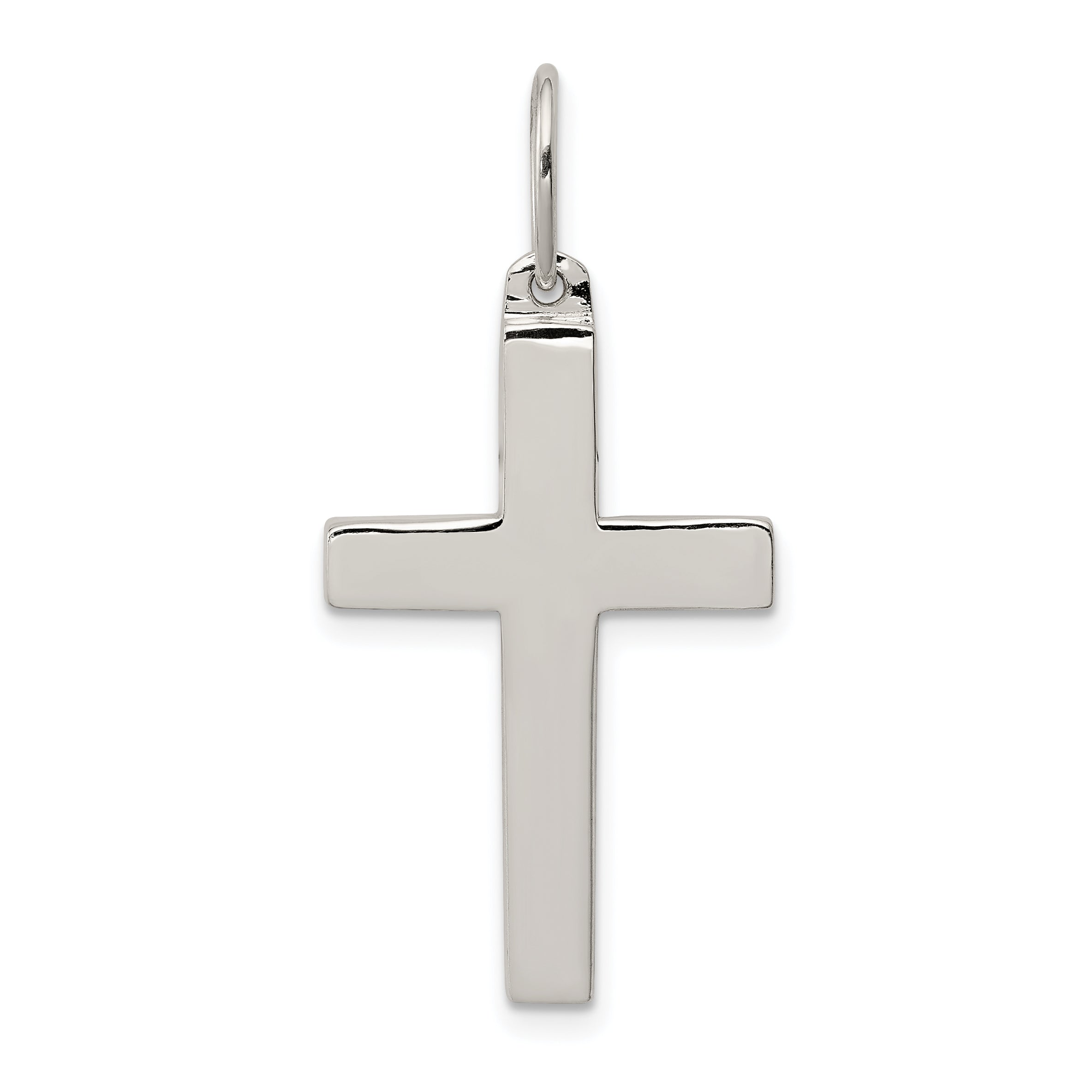Sterling Silver Polished Cross Pendant Main image