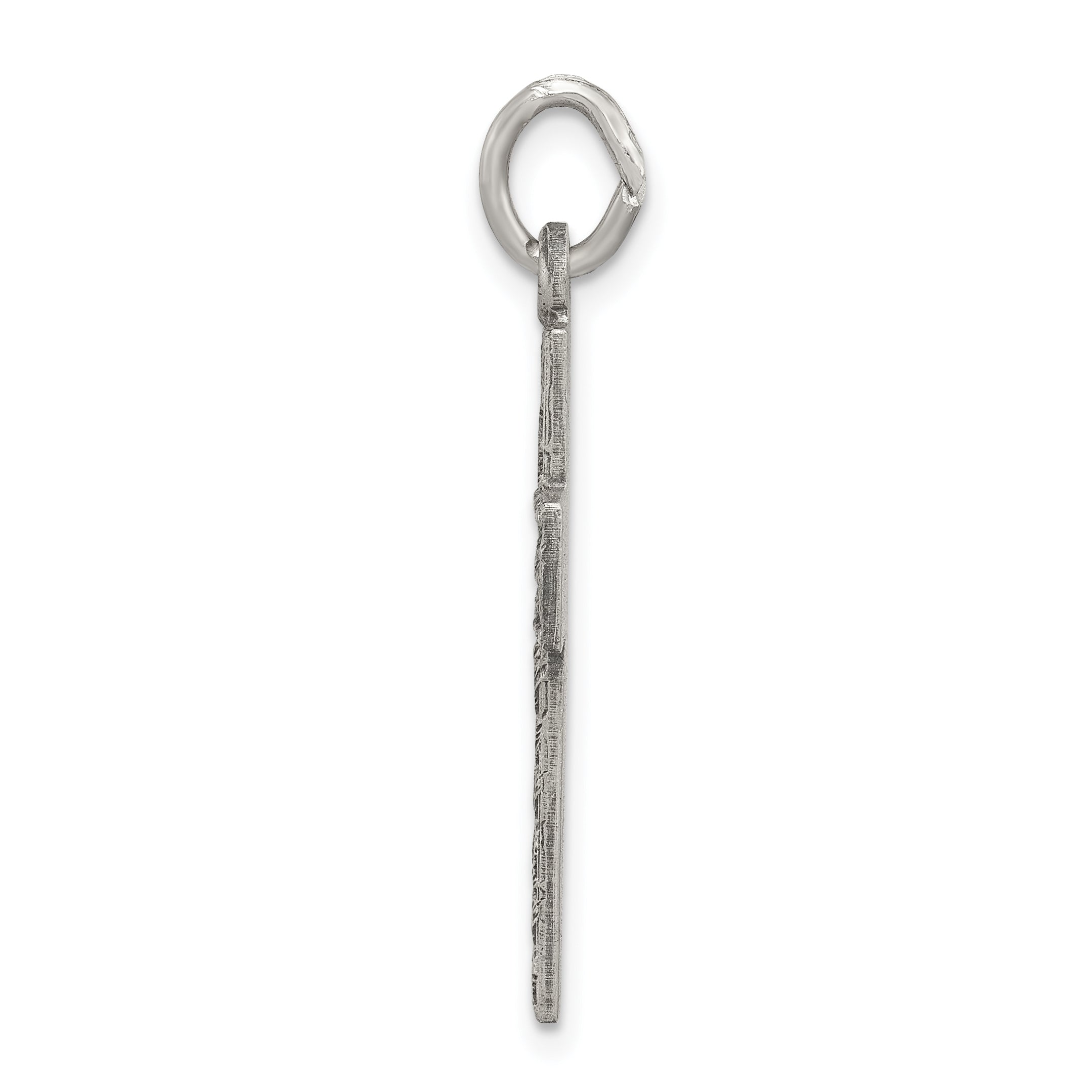 Sterling Silver 925 Antiqued Cross Charm Vintage Pendant