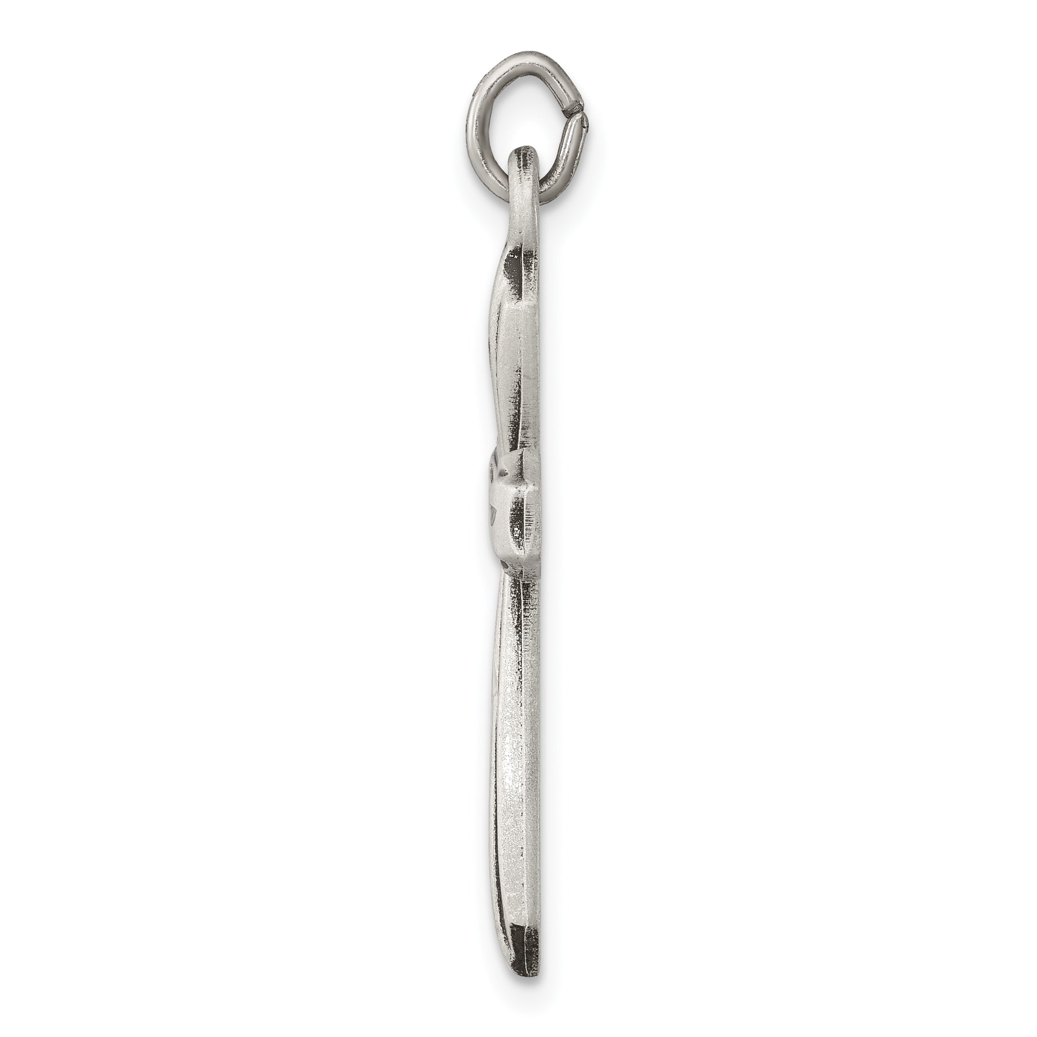 Sterling Silver 925 Cross Pendant with Polished Antique Finish