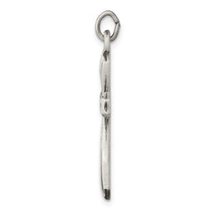 Sterling Silver 925 Cross Pendant with Polished Antique Finish