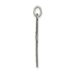 Sterling Silver 925 Antiqued Cross Charm for Timeless Elegance