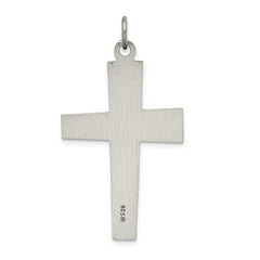 Sterling Silver 925 Antiqued Cross Pendant with Solid Die Struck Design