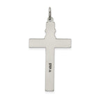 Sterling Silver 925 Antiqued Rosary Cross Pendant Vintage Charm