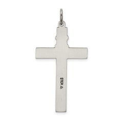 Sterling Silver 925 Antiqued Rosary Cross Pendant Vintage Charm