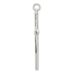 Sterling Silver 925 Polished Latin Cross Pendant with Anti-Tarnish Finish