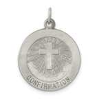 Sterling Silver Antiqued Confirmation Medal