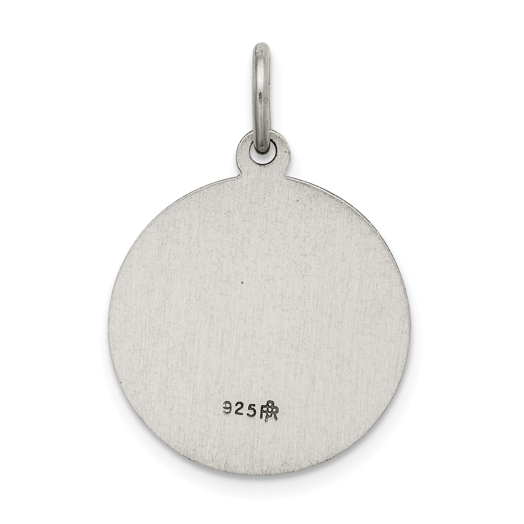 Sterling Silver 925 Antiqued Holy Spirit Pendant Vintage Charm